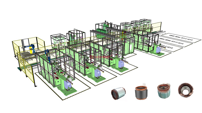 扁线定子生产线实现自动化有哪些好处？扁线定子生产线的优势