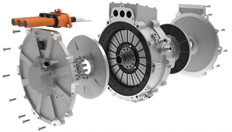 轴向磁通电机结构图