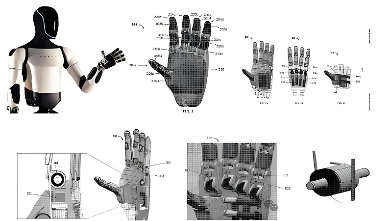 人形机器人零部件-网图